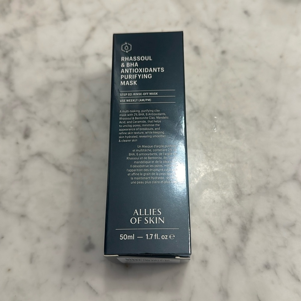 ALLIES OF SKIN | RHASSOUL & BHA ANTIOXIDANTS PURIFYING MASK | NIB